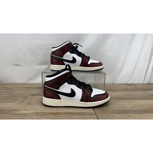 Nike Air Jordan 1 Mid Wear-Away Black Infrared FB0568-001 Womens 8 Mens 6.5Y